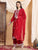 Shiza Chikankari Premium Modal Co-ord Set (Maroon)