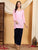 Misha Chikankari Modal Short Kurti (Baby Pink)