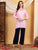 Misha Chikankari Modal Short Kurti (Baby Pink)