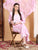 Haya Chikankari Rayon Co-ord Set (Pink)