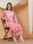 Anika Chikankari Mulmul Co-ord Set (Red)
