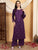 Faiza Chikankari Rayon Co-ord Set (Mauve)