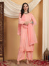 Farha Chikankari Premium Modal Co-ord Set (Peach)