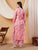 Anika Chikankari Mulmul Co-ord Set (Red)
