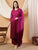 Meher Chikankari Ombre Rayon Co-ord Set (Wine)