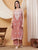 Raha Chikankari Strappy Rayon Co-ord Set (Nude Coral)