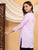 Misha Chikankari Modal Short Kurti (Lilac)