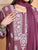 Haya Chikankari Rayon Co-ord Set (Mauve)
