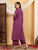 Farha Chikankari Premium Modal Co-ord Set (Wine)