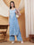 Raha Chikankari Strappy Rayon Co-ord Set (Powder Blue)