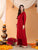 Maryam Chikankari Rayon Co-ord Set (Maroon)