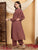Farha Chikankari Premium Modal Co-ord Set (Brown)