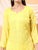 Alina Chikankari Modal Straight Kurta (Yellow)