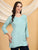 Misha Chikankari Modal Short Kurti (Spanish Green)