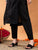 Ananya Chikankari Kurta Pant Cotton Co-ord Set (Black)