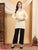 Misha Chikankari Modal Short Kurti (Yellow)
