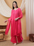Meher Chikankari Ombre Rayon Co-ord Set (Pink)