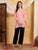 Misha Chikankari Modal Short Kurti (Pastel Peach)