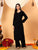 Faiza Chikankari Rayon Co-ord Set (Black)