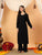Faiza Chikankari Rayon Co-ord Set (Black)
