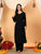 Faiza Chikankari Rayon Co-ord Set (Black)