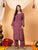 Faiza Chikankari Rayon Co-ord Set (Plum)