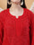 Dua Premium Viscose 3D Chikankari Straight Kurta (Red)